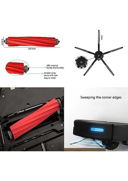 Gui Xulian S7 Için S7+ /s7 Maxv / S7 Maxv Ultra / T7S / T7S Plus Ana Yan Fırça Toz Torbaları Paspas Bezleri Hepa Filtreler (Yurt Dışından) fırsatları