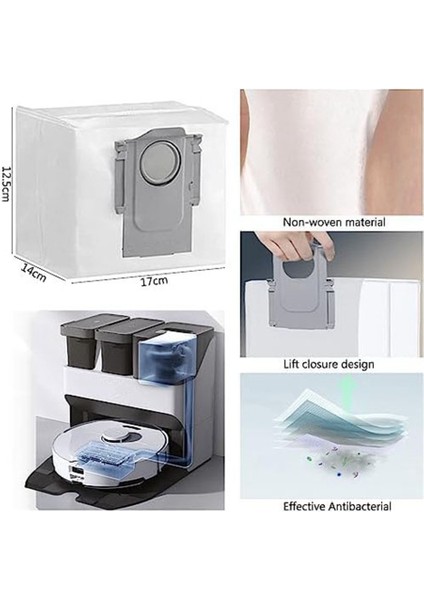 Gui Xulian S7 Için S7+ /s7 Maxv / S7 Maxv Ultra / T7S / T7S Plus Ana Yan Fırça Toz Torbaları Paspas Bezleri Hepa Filtreler (Yurt Dışından) indirimleri