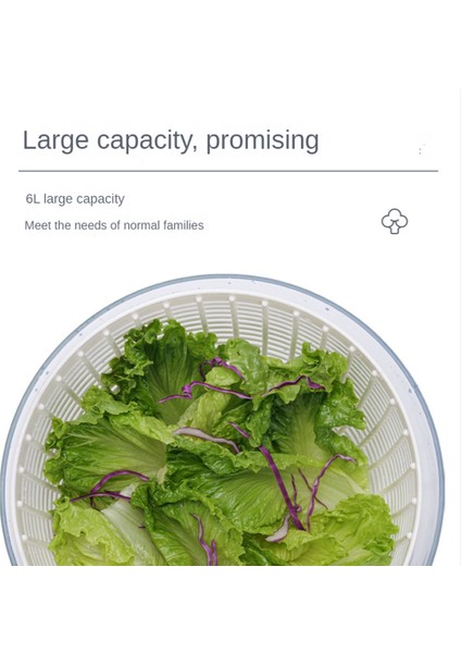 Gui Xulian Sebze Kurutucu Presi Hızlı Temizleme Kurutucu Meyve ve Sebze Kuru ve Islak Ayırma Drenaj Salata Döndürücü (Yurt Dışından) fırsatları