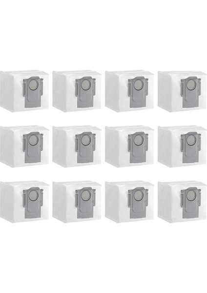 Gui Xulian S8 S8 + S8 Pro S7 Maxv Ultra Max T8 G10S G20 Robot Vakum Değiştirilebilir Parçalar Için 12 Adet Toz Torbaları (Yurt Dışından)