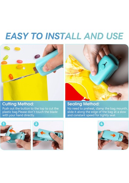 Gui Xulian Mini Çanta Mühürleyen El Termal Vakum Mühürleyen 2 In 1 Isı Yalıtıcı ve Plastik Torba Gıda Depolama Için Ipi ile Kesici (Yurt Dışından) fiyatları