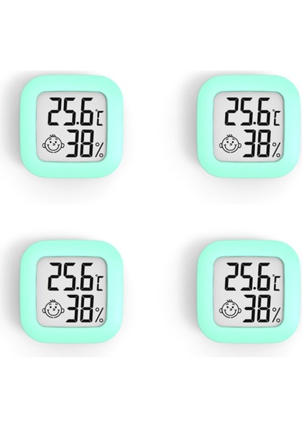 Gui Xulian 4 Adet Mini Dijital Termometre Higrometre Kapalı Oda Nem Ölçer Ölçer LCD Ekran Sıcaklık Sensörü Ölçer-Yeşil (Yurt Dışından) fırsatları