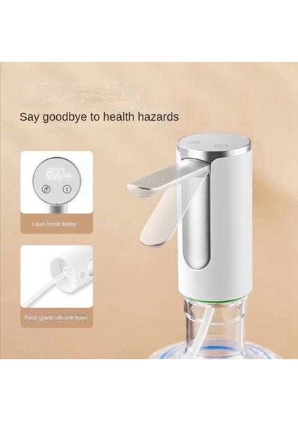 Su Şişesi Pompası Ev USB Elektrikli Katlanabilir Su Emme Cihazı Su Sebili Su Pompası 5 Galonluk Şişe, B (Yurt Dışından) modelleri