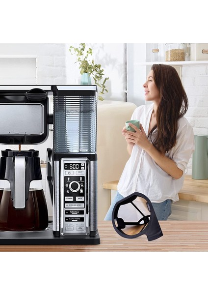 Gui Xulian Ninja Coffee Bar Için Yeniden Kullanılabilir Kahve Filtreleri, CF09X Serisi Için 2 Adet Kalıcı Yedek Koni Kahve Makinesi Filtresi (Yurt Dışından)
