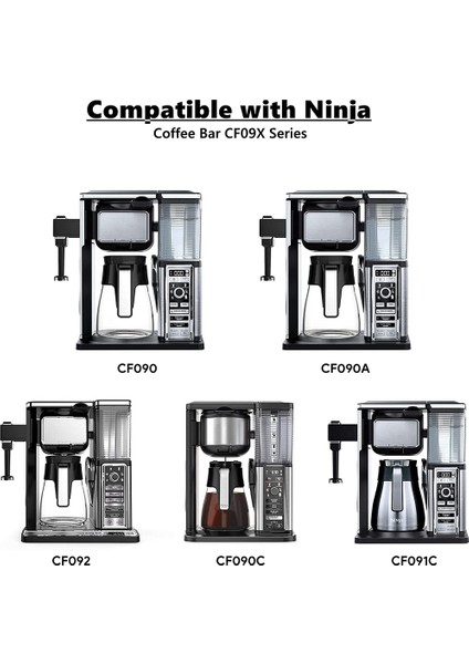 Gui Xulian Ninja Coffee Bar Için Yeniden Kullanılabilir Kahve Filtreleri, CF09X Serisi Için 2 Adet Kalıcı Yedek Koni Kahve Makinesi Filtresi (Yurt Dışından)