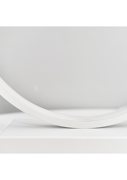 Yatak Odası Dekorasyon Masa Lambası Anahtarı Karartma Okuma Kitabı Işıkları LED Gece Lambası Minimalist Halka Başucu Masa Lambası Siyah (Yurt Dışından)