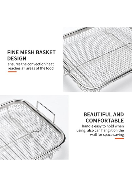 Gui Xulian Fırın Için Hava Fritöz Sepeti, Paslanmaz Çelik Izgara Sepeti, Yapışmaz Örgü Sepet, Hava Fritöz Tepsisi Tel Raf Kavurma Sepeti (Yurt Dışından) indirimleri