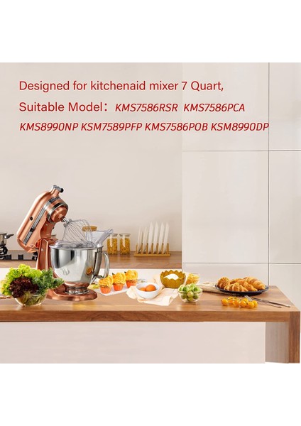Gui Xulian Stand Mikser Için 11 Telli Kırbaç Ataşmanı, Çırpma Aparatı, 7 Quart Açılır Kafalı Stand Mikserle Uyumlu (Yurt Dışından) indirimleri