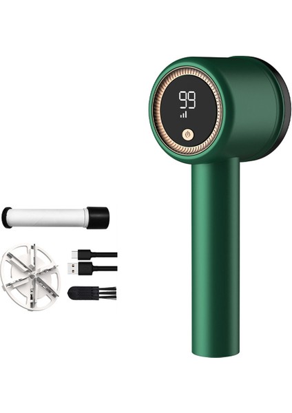 Gui Xulian Giysi Saç Topu Giyotin USB Şarj Edilebilir Elektrikli Lint Sökücü Biriktirme Makinesi Kumaş Tıraş Makinesi Topu Yeşil (Yurt Dışından)