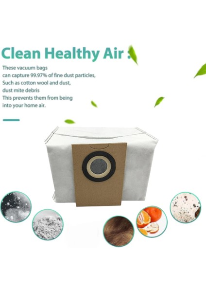 Alpha2 Pro Robotlu Süpürge Için 12 Adet Toz Torbası Çöp Torbası Yedek Yedek Parça Aksesuarı (Yurt Dışından) modelleri