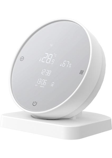 Gui Xulian Wifi Sıcaklık ve Nem Sensörü, LCD Ekran App / Ses Kontrolü ile Tuya Akıllı Higrometre Termometresi (Yurt Dışından)