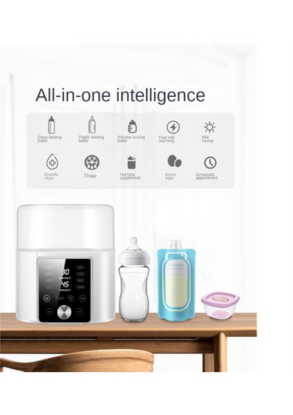 Anne Sütü Isıtıcısı Için Bebek 2'si 1 Arada Süt Isıtıcı, Zamanlayıcı Sterili Fonksiyonlu Ab Fişi (Yurt Dışından)