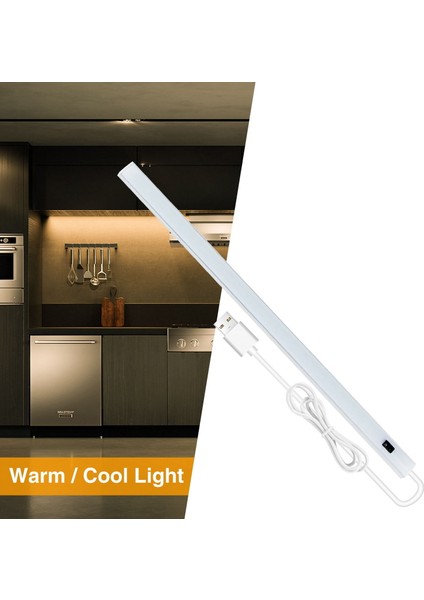 Gui Xulian 5 V USB Masa Lambası El Süpürme Anahtarı Hareket Sensörü Lamba Çalışma Odası Kabine Altında Mutfak Işıkları 30 cm Sıcak Işık (Yurt Dışından) indirimleri