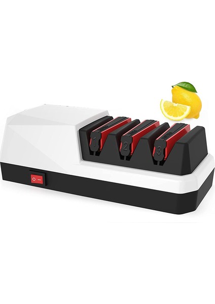 Gui Xulian Elektrikli Bıçak Bileyici- Bıçak Bileyiciler, 3 Kademeli Elektrikli Bıçak Bileyici, 3 Kademeli, Beyaz Ab Tak (Yurt Dışından)