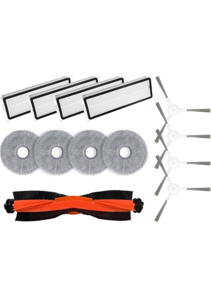 Gui Xulian W20 Pro Ultra Için RLW32LE Yedek Yedek Parça Aksesuarları Ana Yan Fırça Hepa Filtre Paspas Pedleri A (Yurt Dışından)