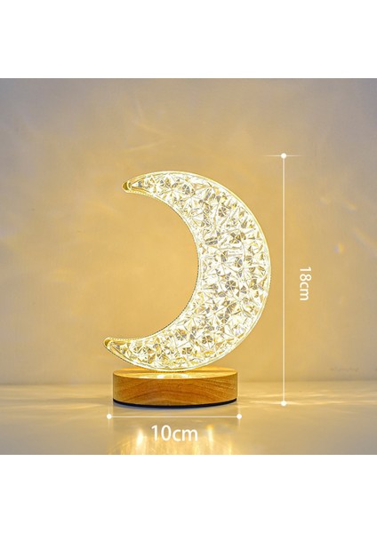 LED Masa Lambası Ay Dekoratif Başucu Gece Lambası Çocuklar Için Tatil Partisi Hediye Ay (Yurt Dışından) fiyatları