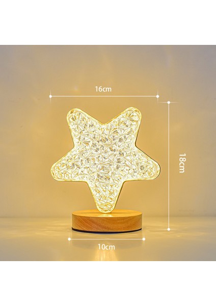 LED Masa Lambası Ay Dekoratif Başucu Gece Lambası Çocuklar Için Tatil Partisi Hediye Ay (Yurt Dışından) fırsatları