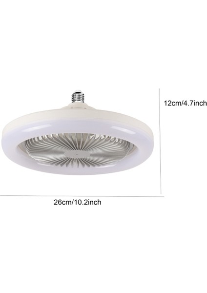 Gui Xulian 30W Tavan Vantilatörü Aydınlatma Lambası E27 Dönüştürücü Tabanı Uzaktan Kumandalı Yatak Odası Oturma Ev Beyaz + Altın (Yurt Dışından) fırsatları