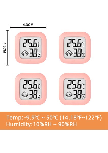 Gui Xulian Adet Mini Dijital Termometre Higrometre Kapalı Oda Nem Ölçer Ölçer LCD Ekran Sıcaklık Sensörü Ölçer-Pembe (Yurt Dışından) indirimleri