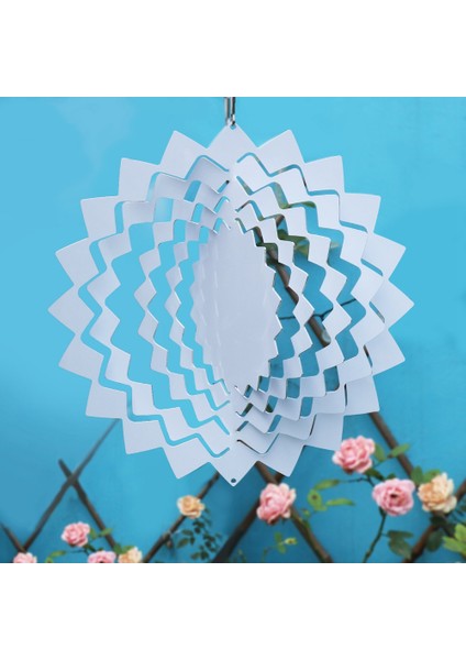 Gui Xulian 10 Inç Süblimasyon Rüzgar Spinner Boşlukları 3D Asılı Rüzgar Spinner Dıy Süspansiyon Trim Için Metre Bahçe Pencere (Yurt Dışından)