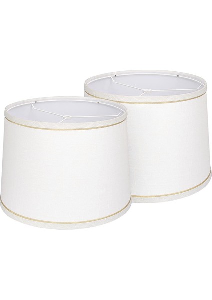 Gui Xulian Abajurlar Doğal Keten Abajurlar 12.6X11.6X9.8 Inç Masa Lambası Zemin Lambası-B Için Yüksek Yedek Kumaş Abajurlar (Yurt Dışından)