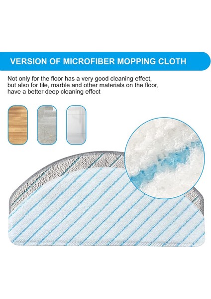 Gui Xulian Silme Paspas Bezi Pedleri Deebot Ozmo T10/T10 Artı Robotlu Süpürge Aksesuarları Yedek Parçalar (Yurt Dışından) indirimleri