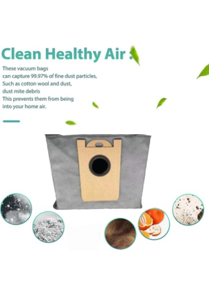 Gui Xulian 6 Adet Toz Torbası Robovac LR30 Hibrid Robotlu Süpürge Yedek Yedek Parça Ev Çöp Toz Torbası (Yurt Dışından) modelleri