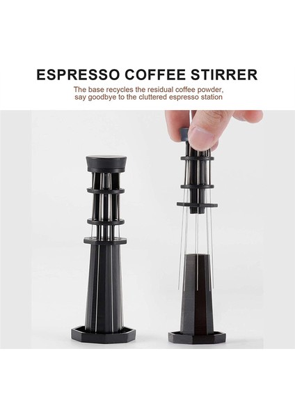 Espresso Kahve Karıştırıcı Iğnesi, Plastik Saplı ve Standlı Wdt Aracı, Profesyonel Barista El Dağıtım Aracı (Yurt Dışından)