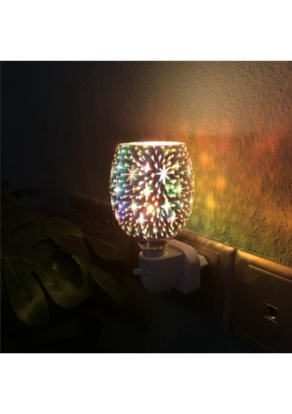 Gui Xulian Elektrikli Balmumu Eriyik Brülör 3D Aromaterapi Lambası Gece Lambası Duvara Monte Difüzör Dekorasyon Abd Plug (Yurt Dışından) fırsatları