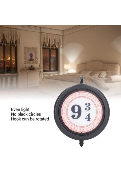 Gui Xulian Platform 9 3/4 Tabela Dekoratif Işık, Şarj Edilebilir Asma Duvar Asma Dekoratif, Rgb Uzaktan Kumandalı ve Işıklı (Yurt Dışından) modelleri