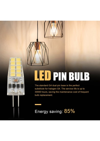 8pcs G4 LED Ampul AC/DC12V-24V 3W LED G4 Işık 20LED 360 Işın Açısı Işık 2835SMD 30W Halojen Lambayı Değiştirin, Soğuk Beyaz (Yurt Dışından)