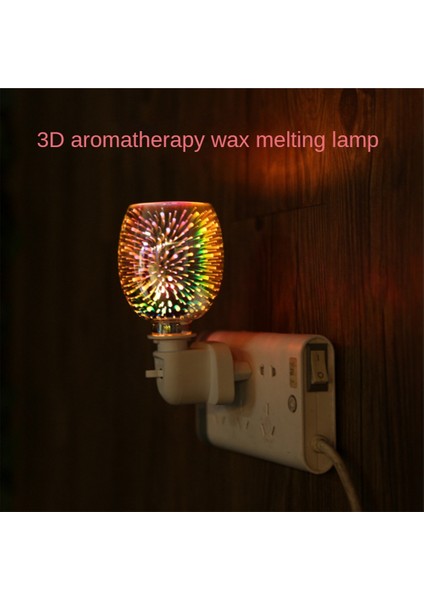 Gui Xulian 3D Renkli Aromaterapi Balmumu Erime Lambası Plug-In Karartma Yatak Odası Tütsü Soba Gece Lambası Noel Partisi Ab Tak (Yurt Dışından)