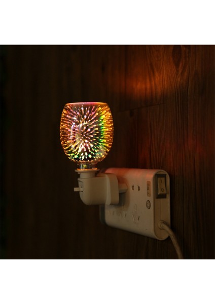 Gui Xulian 3D Renkli Aromaterapi Balmumu Erime Lambası Plug-In Karartma Yatak Odası Tütsü Soba Gece Lambası Noel Partisi Ab Tak (Yurt Dışından)