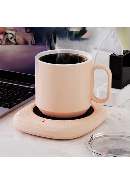 Gui Xulian Kupa Isıtıcı Kahve Fincanı Isıtıcı Süt Çay Su Isıtma Pedi Sabit Sıcaklık Coaster Isınma Mat Ev Ofis Hediye, Sarı (Yurt Dışından)