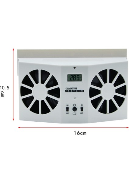 Araba Fanı Havalandırma Güneş Arabası Kaputu Otomatik Egzoz Fanı Radyatör Güneş Arabası Buhar Soğutucu Güçlü Güç-Beyaz (Yurt Dışından) fırsatları
