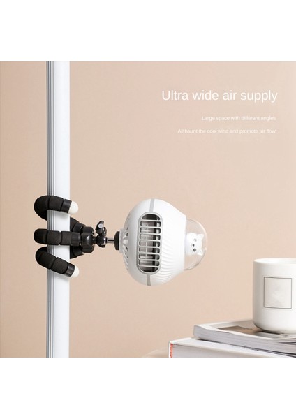 Gui Xulian Araba Için Fan Arabası Fanı Taşınabilir Dış Mekan Fan Klipsi 3 Hız USB Şarj Edilebilir El Elektrikli Fan, Beyaz (Yurt Dışından) modelleri