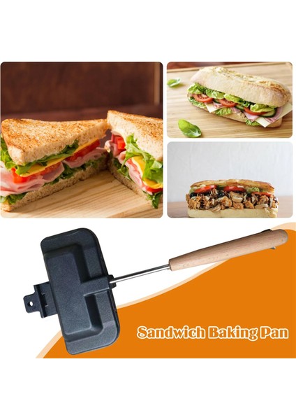 Çift Taraflı Sandviç Tava Yapışmaz Katlanabilir Izgara Kızartma Tavası Kahvaltı Makinesi Için Gözleme Yapımcısı Ekmek Tost (Yurt Dışından)