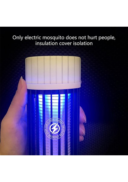 Gui Xulian Sivrisinek Lambası, USB Elektrikli Böcek Öldürücü 360°UV Sinek Zapper, Yatak Odası Otel Için Taşınabilir Böcek Işığı Kapalı ve Açık (Yurt Dışından)