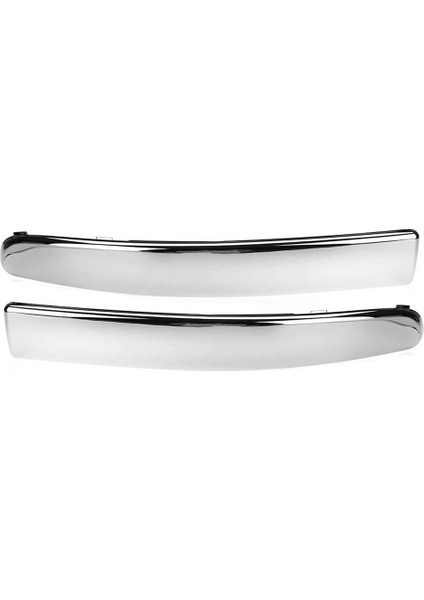 Gui Xulian 4pcs Krom Ön Tampon Kalıplama Trim Şeritleri Seti 2007-2015 Dış Çubuğu Alt ve Üst Trim Paneli (Yurt Dışından)