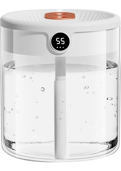 Gui Xulian Hava Nemlendirici Büyük Kapasiteli LCD Nem Göstergesi Gece Lambası Çift Nozul Esansiyel Yağı Difüzörü Ev Beyaz Için (Yurt Dışından)