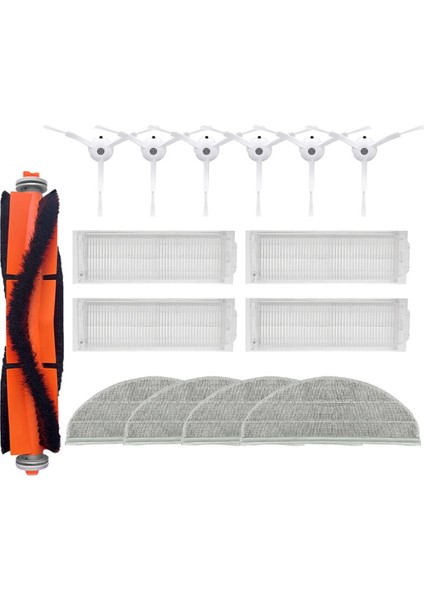 Kendi Kendini Temizleyen Süpürme Paspas Robotu Aksesuarları Mjstp Ana Yan Fırça Hepa Filtre Paspas Bezi Bez Parçaları (Yurt Dışından)