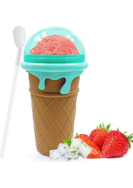 Slushy Maker Cup Slushie Cup Magics Freeze Squeeze Ice Cup Yaz Smoothies Slushie Bardak Dondurma Makinesi Ev-B Için (Yurt Dışından)