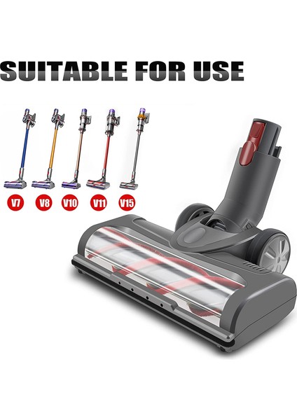 V7 V8 V10 V11 V15 Için Motorlu Elektrikli Fırça, Rulolu LED Işıklı Fırça, Zemin Temizleme Fırçası (Yurt Dışından) fırsatları