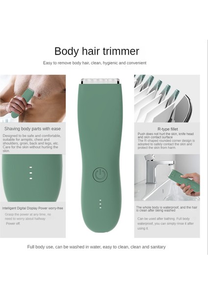 Gui Xulian Erkekler Için Elektrikli Saç Düzeltici Topları Kadın Bayan Tıraş Makinesi Epilasyon Bikini Giyotin Kasık ve Vücut Tıraş Makinesi Damat (Yurt Dışından)