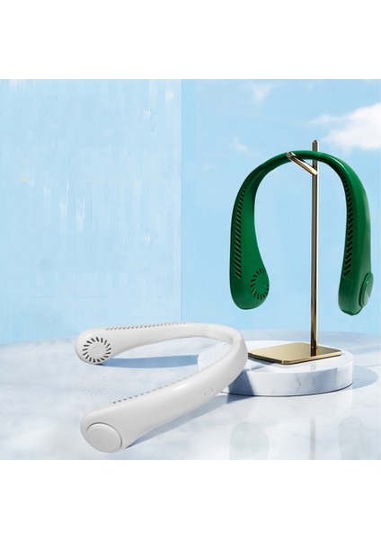 Mini Boyun Fanı Taşınabilir Asılı Boyun Fanı 1200 Mah Bladeless Dilsiz Fanlar Klima Soğutucu Spor Fan Için Yeşil (Yurt Dışından) modelleri