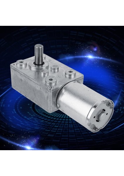 Gui Xulian 1 Adet DC12V 100 Rpm Sonsuz Dişli Motor Geri Dönüşümlü Yüksek Torklu Turbo Dişli Motor Metal Redüktör Şanzıman (Yurt Dışından)