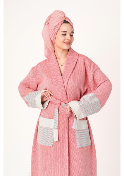 Elya %100 Pamuk Kırmızı Baş Havlusu 50X90