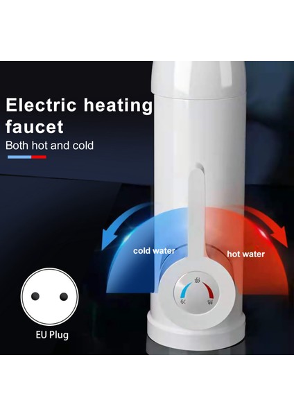 Gui Xulian Ev Hızlı Çelik Elektrikli Musluk Üç Saniyelik Hızlı Isıtma Musluk, Soğuk ve Sıcak Kullanım Için Çift Ab Tak B (Yurt Dışından)