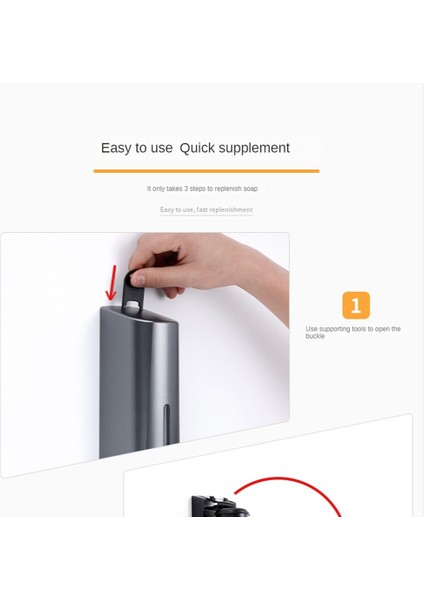 Gui Xulian Duvara Monte Manuel 300ML Sabunluk Banyo Ofisleri Restoranlar Otel Için El Jeli Dispenseri (Yurt Dışından) fırsatları