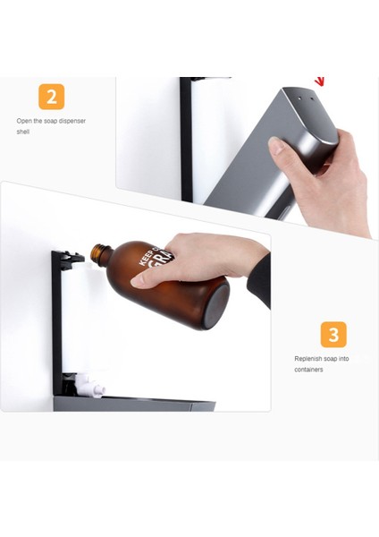 Gui Xulian Duvara Monte Manuel 300ML Sabunluk Banyo Ofisleri Restoranlar Otel Için El Jeli Dispenseri (Yurt Dışından) indirimleri